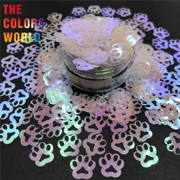 

nail glitter tct-305 print puppy shape pearlescent iridescent art decoration body festival craft diy, Silver;gold