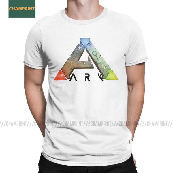 

ark survival evovled t shirts men cotton leisure t-shirt crew neck t-rex game dinosaur tees short sleeve clothes plus size