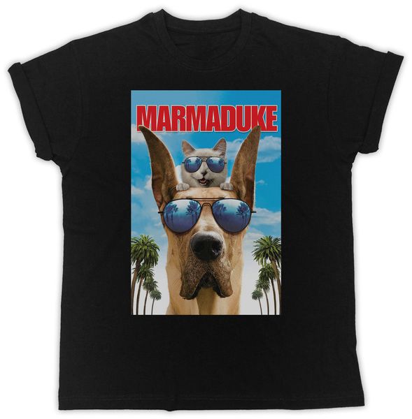 

cool marmaduke movie poster tshirt black mens t shirt plus size clothing tee shirt