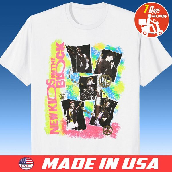 

new kids on the block t shirt white size s to 4xl