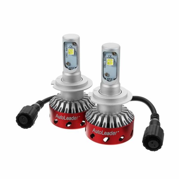 

2pcs 80w car led headlight 6500k led fog light lamps 12v 24v universal car styling headlamp 6500k h4 h7 h11
