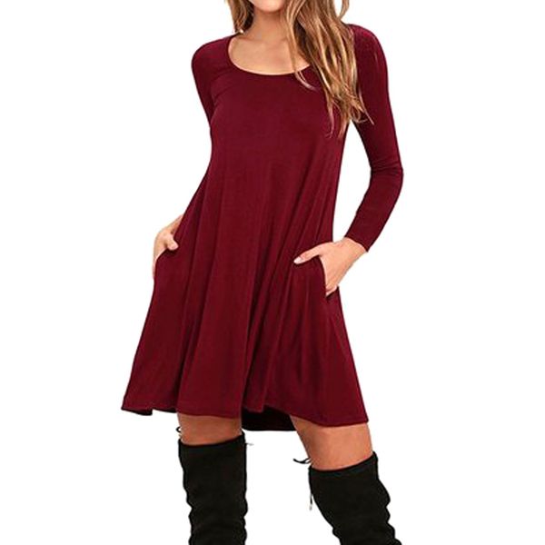 

2020 new autumn maternity dress fashion pregnant women dress winter maternity, White