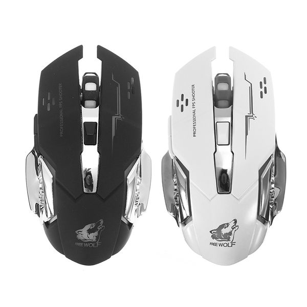 

rechargeable wireless silent led backlit gaming mouse usb optical mouse for pc