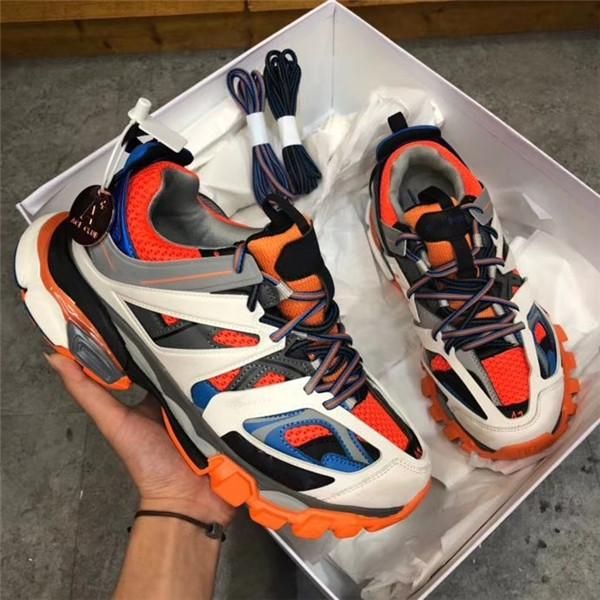 

2019 new triple s track 3.0 running shoes release 3 tess gomma maille designer women men shoes sport sneaker 36-45 with box, Black