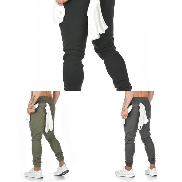 

2020 new fashion sports men's fitness running tight sports pants tight pants training leggings yifbp, Blue