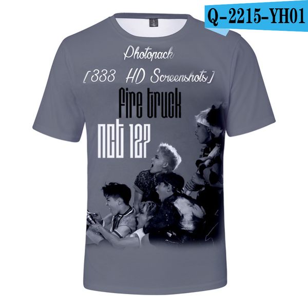 

kpop nct127 seoul concert same printing 4 colors k-pop loose 3d print shirts harajuku horror kawaii men clothing