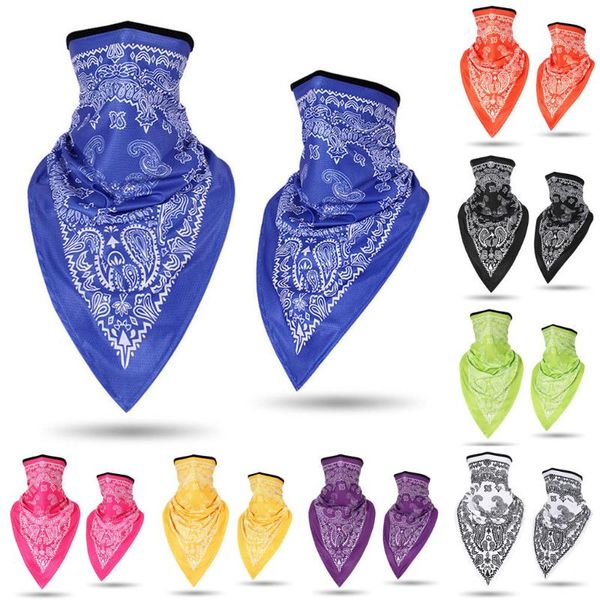 

25# 2pc rave bandana neck gaiter tube headwear for women men face scarf neck gaite tube face cover scarves wraps, Blue;gray