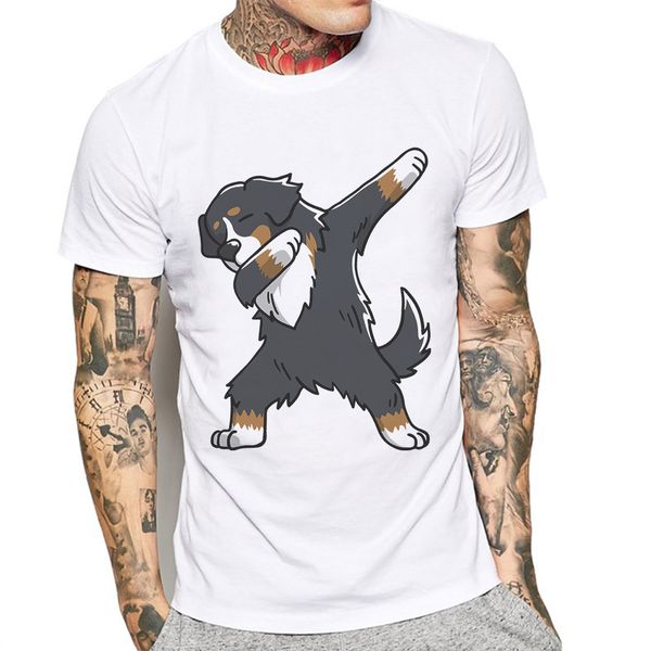 

new arrivals men dabbing t shirt fashion funny dog print bulldog tee shirts short sleeve mens t-shirt cotton male clothes