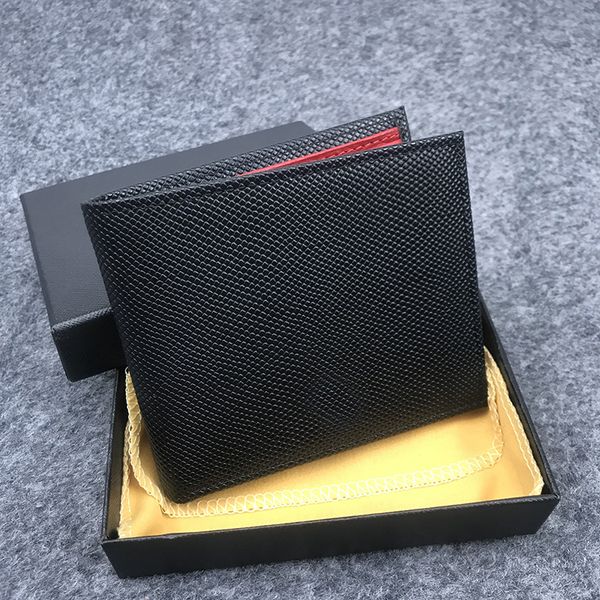 

leather wallet ladies coin purse men's card case dust bag box pocket fashion wallet credit card holder bank card case purse, Red;black