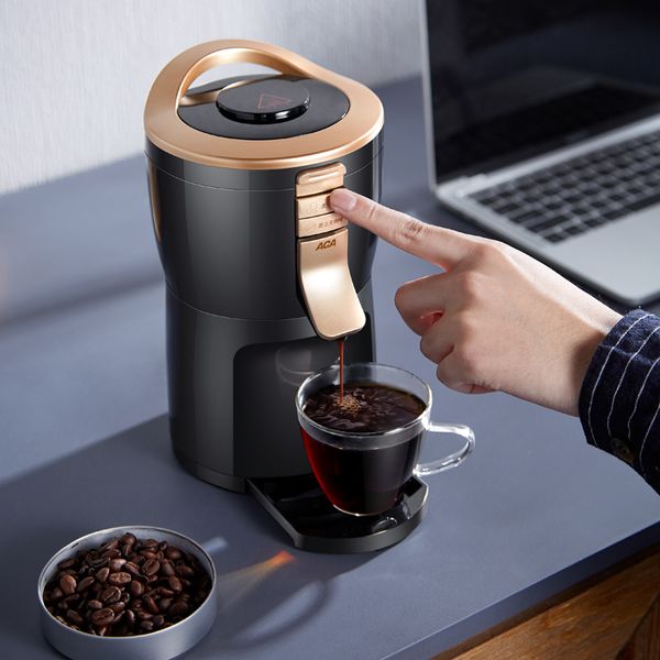 

2019 Fully Automatic American Coffee Machine Maker Grinder Household Portable Small Grinding Coffee, Bean Powder, Tea
