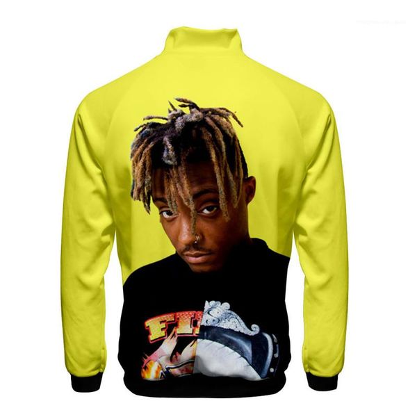 

печать zipper mens куртки вскользь самцы одежда juice wrld мужчины дизайнер куртки мода дряблая 3d digital, Black;brown
