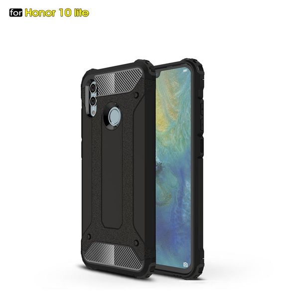 

shockproof anti scratch armor phone case for honor 10 lite luxury soft silicone pc hard cover shell bumper