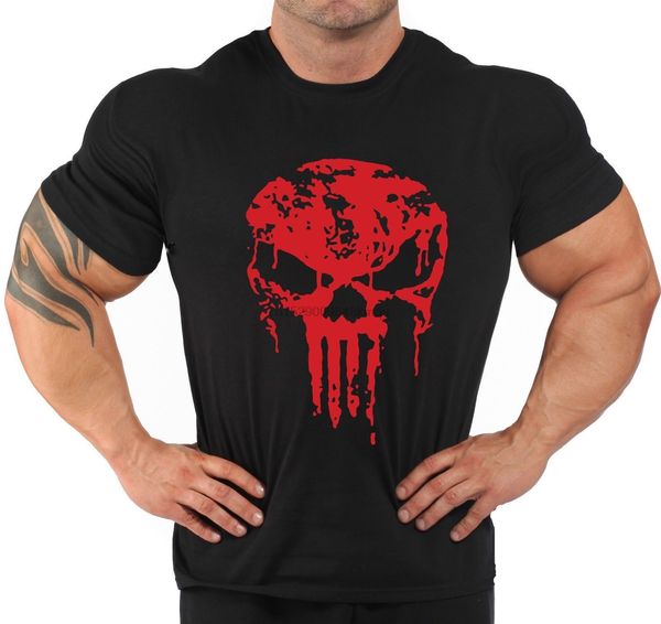 

the punisher tshirt - training workout bodybuilding hitt xfit custom printed tshirt hip hop funny tee mens tee shirts