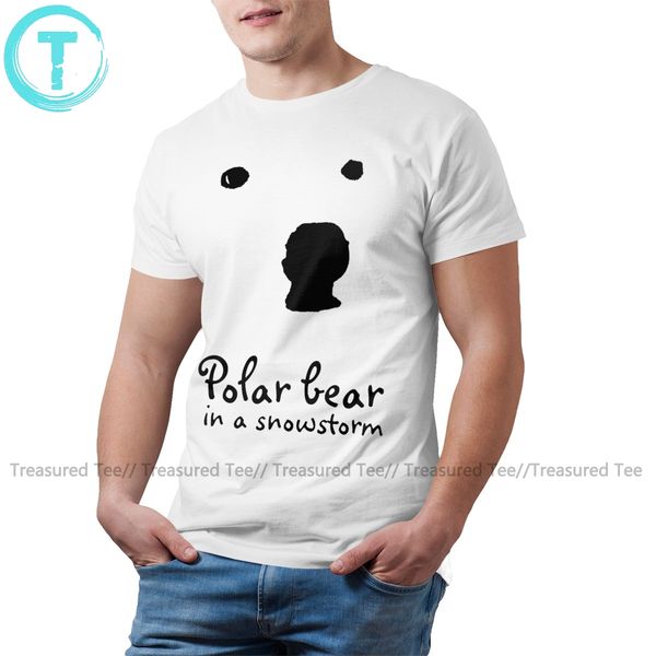 

ice bear t shirt polar bear in a snowstorm t-shirt xxx 100 percent cotton tee shirt casual men graphic tshirt