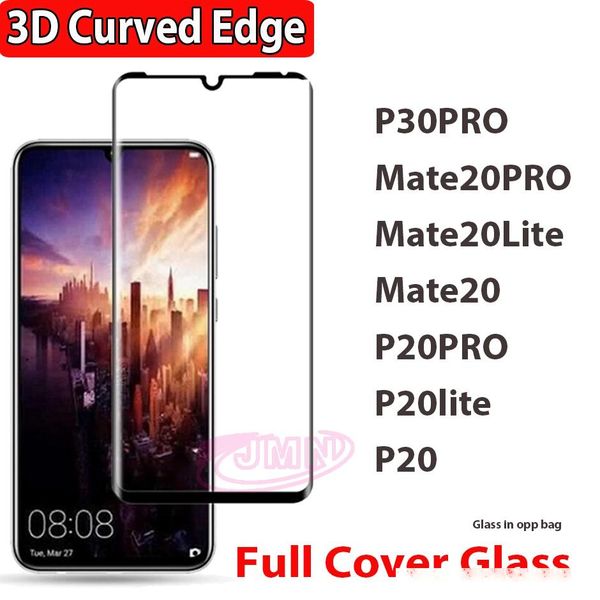 

3d curved edge full cover tempered glass for huawei p30pro p20pro p20 lite pro mate20 pro lite 3d curved edge glass screen protector