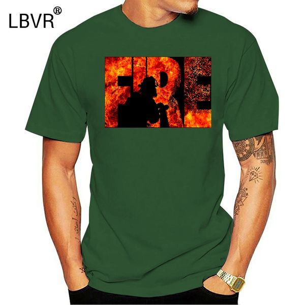 

men firefighter t shirt create 100% cotton plus size 3xl letters interesting fashion summer natural shirt