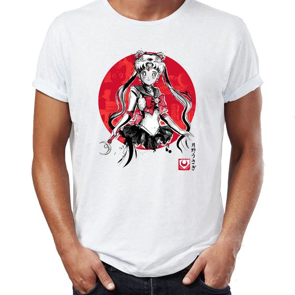 

men's t shirt sailor moon traditional artsy awesome artwork drawing printed tee