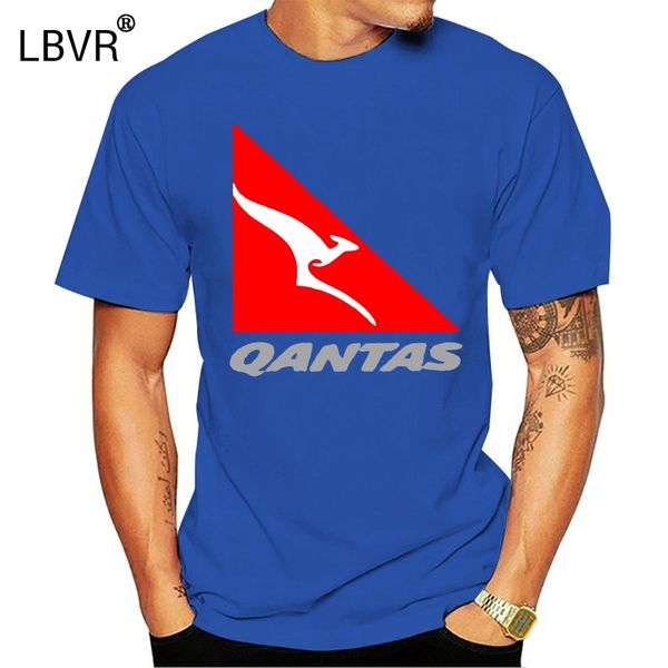

2020 funny qantas airways australian airline new t-shirt cotton 100% double side tee