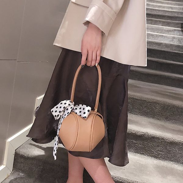 

women round handbag hand bag ladies elegent designer pu clutch bags for women 2020 retro bag fashion solid