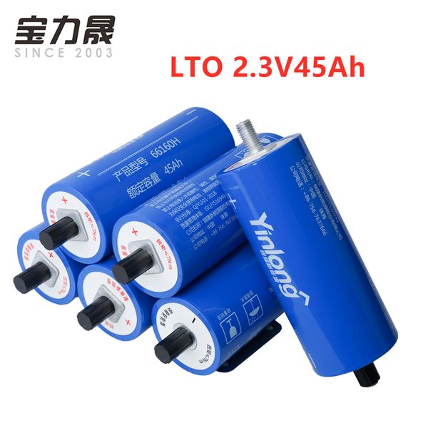 30Pcs 2.3V 45Ah LTO 66160H литий титаната Батарея 24V 48V оригинальный Yinlong Cell 2.4V 10C 450A для 12v 14.4V EV гольф