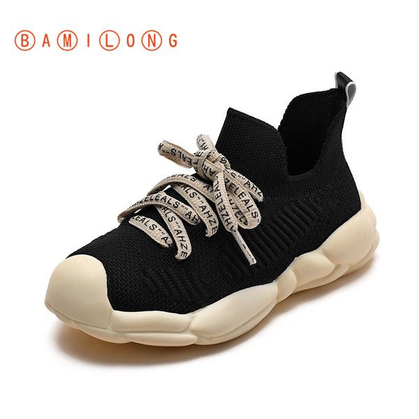 

latest kids sports shoes children casual boys patchwork running sneakers fashion autumn breathable shoes in black s44