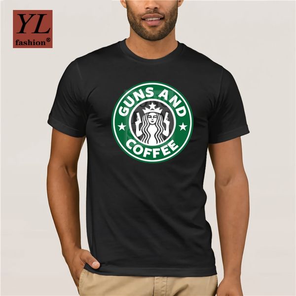 

2020 летняя мода печатных мужчин на оружие рубашки и кофе тенниска