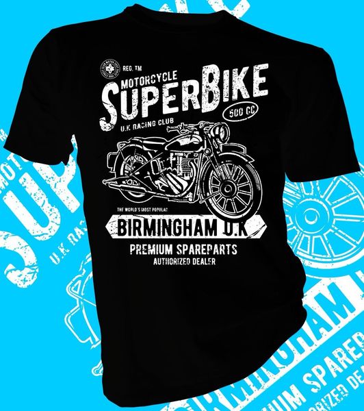 

2019 мода горячие продажи birmingham uk racer club, байкер uk взрослый мужской женский футболка tee рубашки