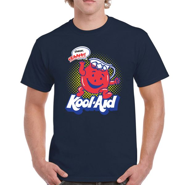 

kool aid man, кувшин, oh yeah! - g200 ультра хлопок t-shirt - navy оптом tee shirt