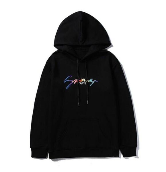 

designer mens hoodies sweatshirts classic signature letter embroidery hoodie men women casual hoodie pullover long sleeve outwear size m-xxl, Black