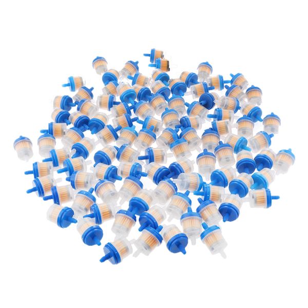 

100x универсальный мотоцикл mini двигатель inline carb топлива газовый фильтр 1/4 \»6mm