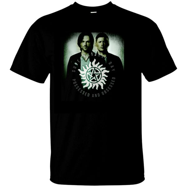 

the supernatural tv series black men t-shirt men t shirt great quality funny man cotton summer new print man cotton fashion