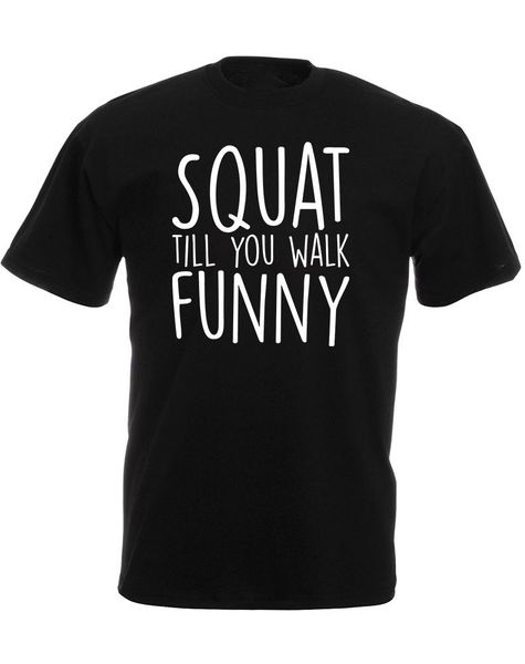 

пользовательские тис короткие o-образным вырезом высокий mens приседания till you walk смешная тенниска