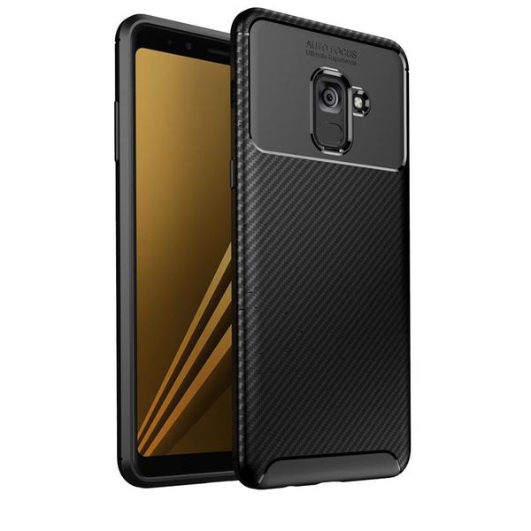 

beetle shock-proof soft case for samsung a8 plus silicone ultra-thin frosted comfortable feel phone back cover