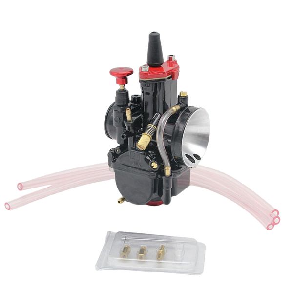 

universal 21mm 100-350cc atv carburetor with nozzles for pwk black