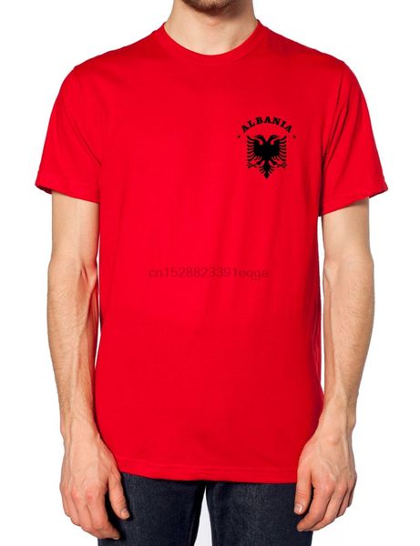 

retro albania footballer shirt t shirt men albanian fan summer short sleeves cotton fashion cotton t shirt