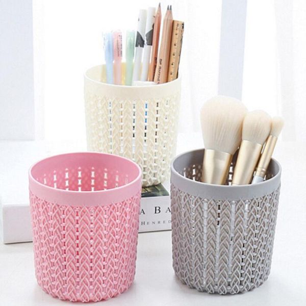 

hollow cosmetic brush holder box cylinder storage empty holder cosmetic brush bag brushes organizer make up tools
