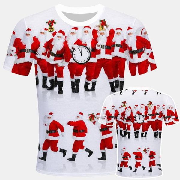 

new santa novelty festive christmas baby bump pregnanc father christmas santa claus 3d print shirts oversized funny harajuku men clothing