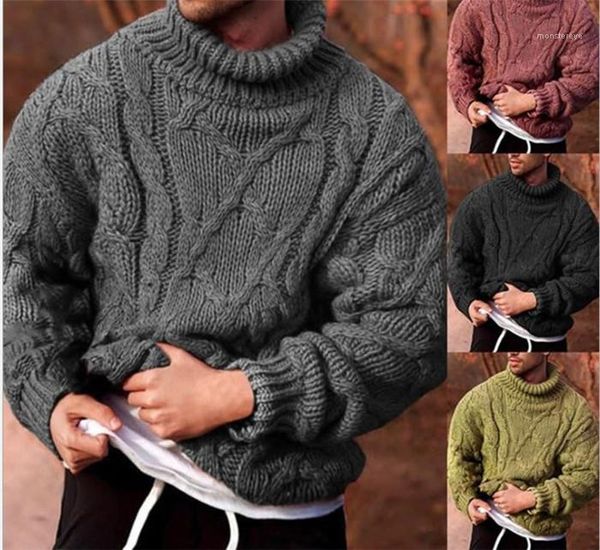 

loose sweaters autumn winter solid color oversize fashion knits men high street clothes man twisted turtleneck, White;black