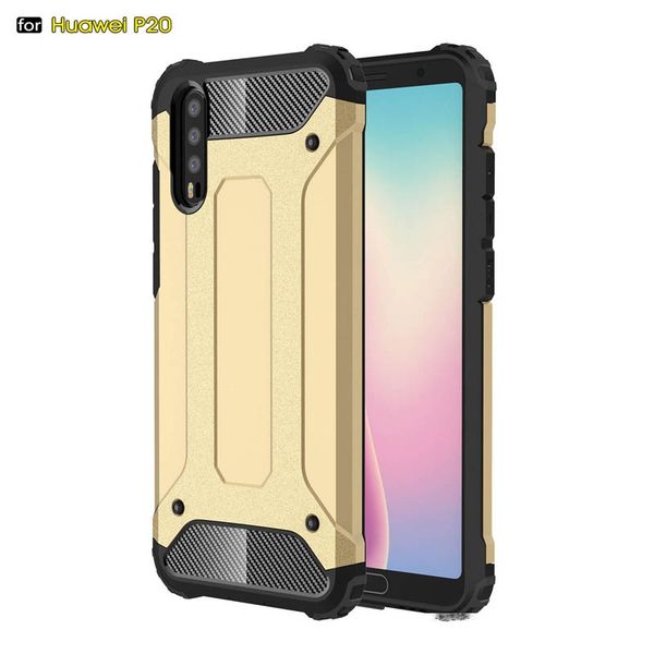 

rugged dual layer shockproof armor case for huawei p20 case heavy duty shockproof reinforced back cover