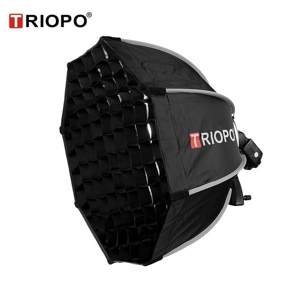 

triopo 55см octagon зонт softbox растровой решетки для godox внезапное speedlite фотостудия аксессуары мягкая коробка