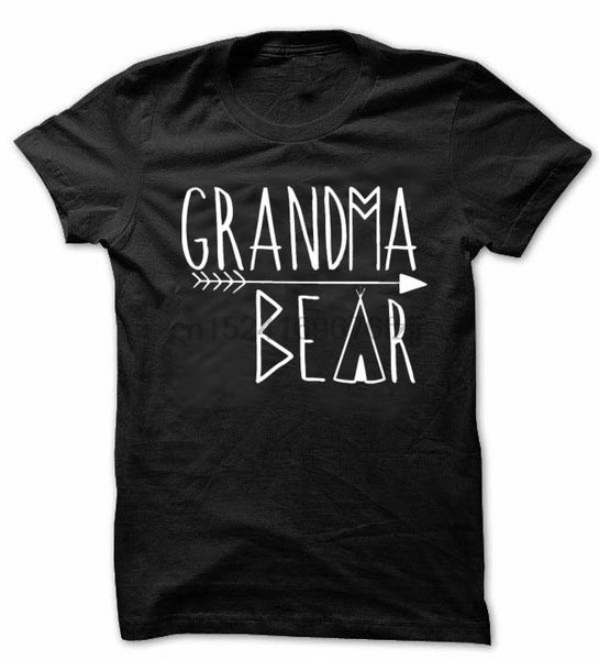 

grandma bear t-shirt tee women ladies grandmom letter print baby shower reveal mothers day gifts for mom t-shirt