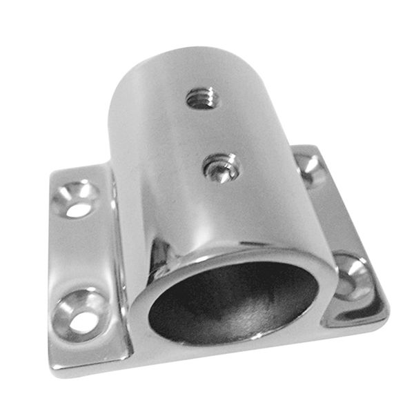 

marine boat hand rail fitting 90 degree stanchion base for 7/8\" 22mm tube