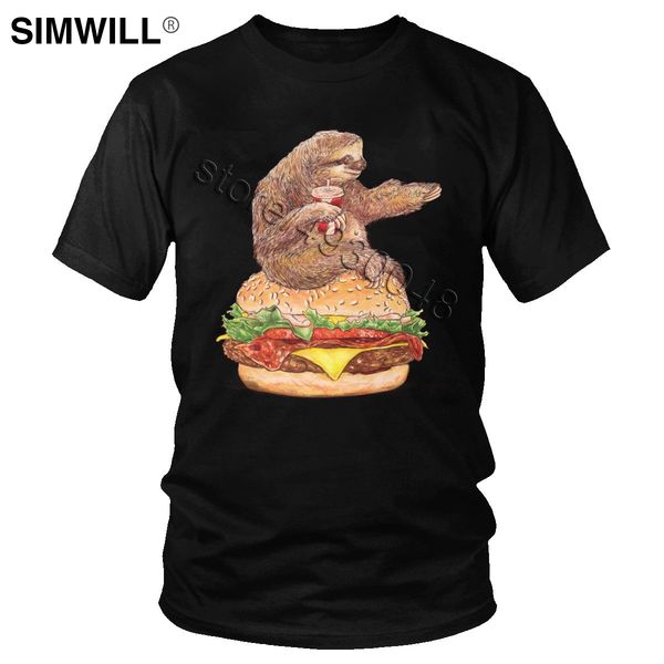 

funny sloth tshirt humor graphic soft cotton tees men's short sleeve round neck t-shirt lazy animals going nowhere t shirt gift