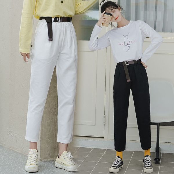 

2020 primary and secondary school cotton-padded clothes radish pants students elastic waist small feet loose radish pants long sleeve cotton, Gray