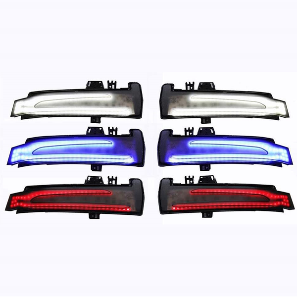 

2x dynamic led side turn signal light wing mirrors indicator flowing blinker startup breath light for w212 w204 left&right