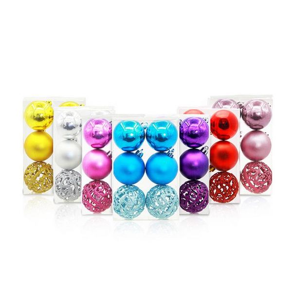 

party decoration christmas ball decorations 6cm boxed holiday tree hanging pieces