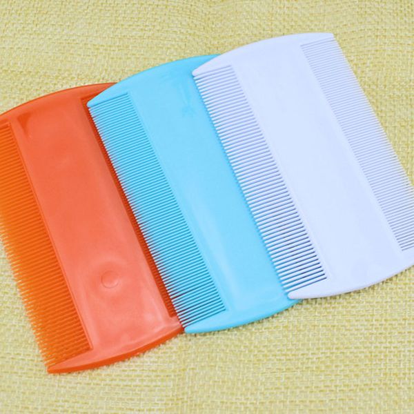 

pet dog grooming double sided head plastic lice comb portable tooth head lice flea nit hair combs for cat styling tools