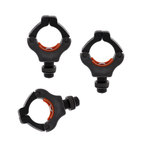 

3 pieces butt lock rod grip rest fishing rod butt rest head all size available black nylon pole bracket head