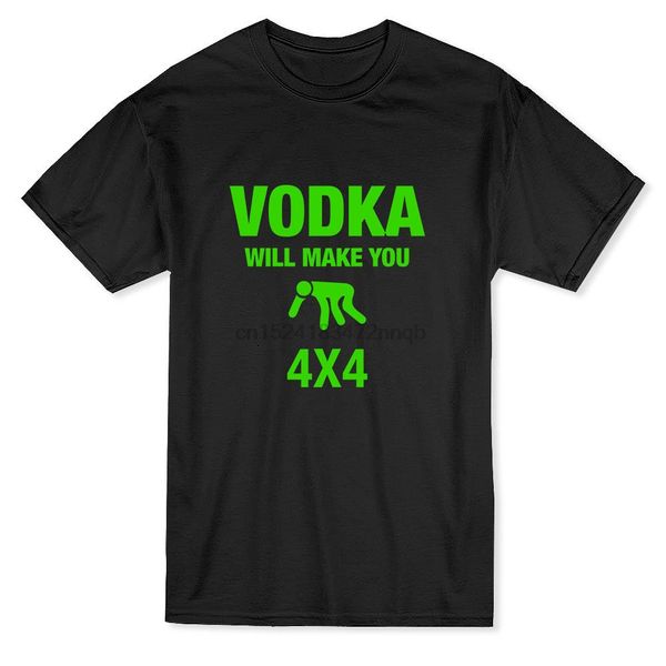 

tricolor tee vodka will make you 4x4 funny drink men& t-shirt