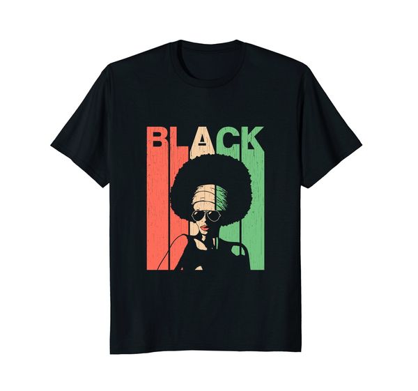 

2019 fashion summer style black: african american t-shirt for men & women tee shirt